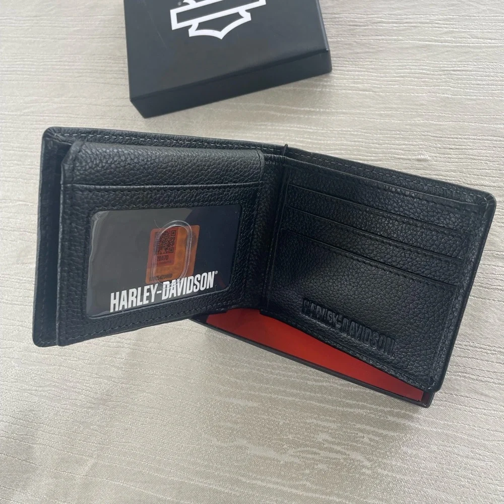Harley-Davidson Black Leather Wallet